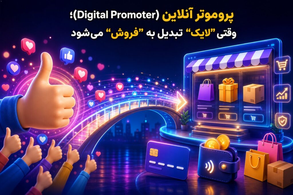 پروموتر آنلاین (Digital Promoter)؛ وقتی “لایک” تبدیل به “فروش” می‌شود آیا پروموتر آنلاین داریم؟ بله، و اتفاقاً بسیار قدر…