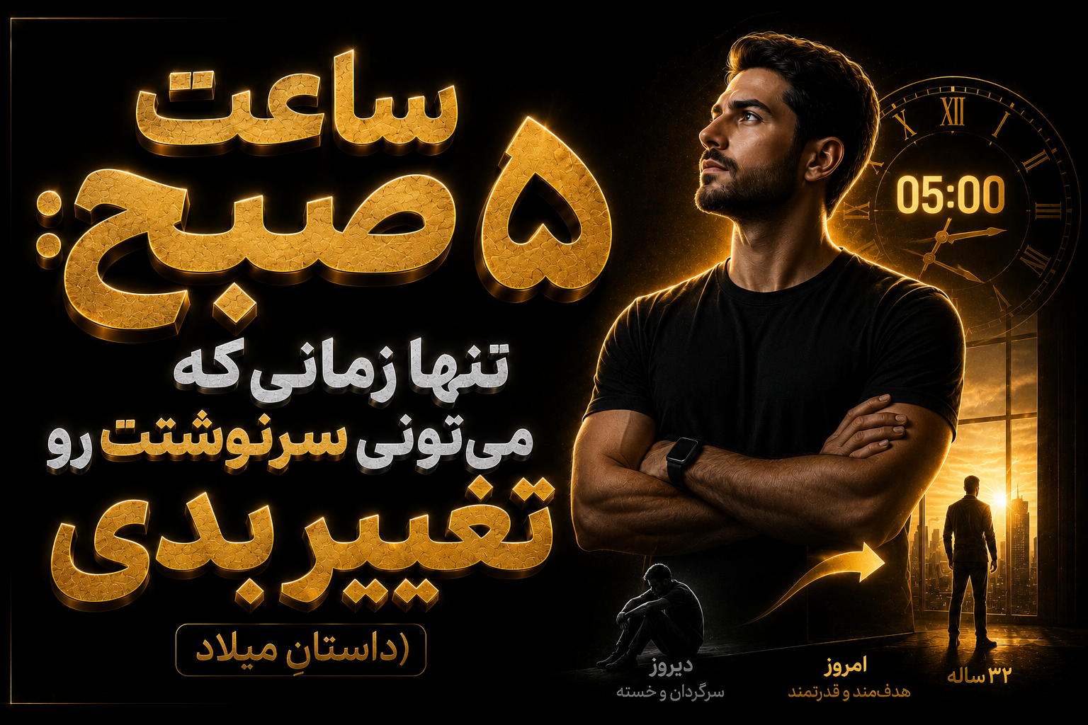 ساعت ۵ صبح: تنها زمانی که می‌تونی سرنوشتت رو تغییر بدی (داستانِ میلاد)