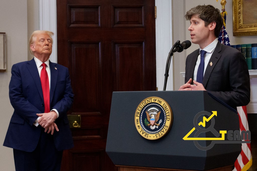 Donald Trump and Sam Altman