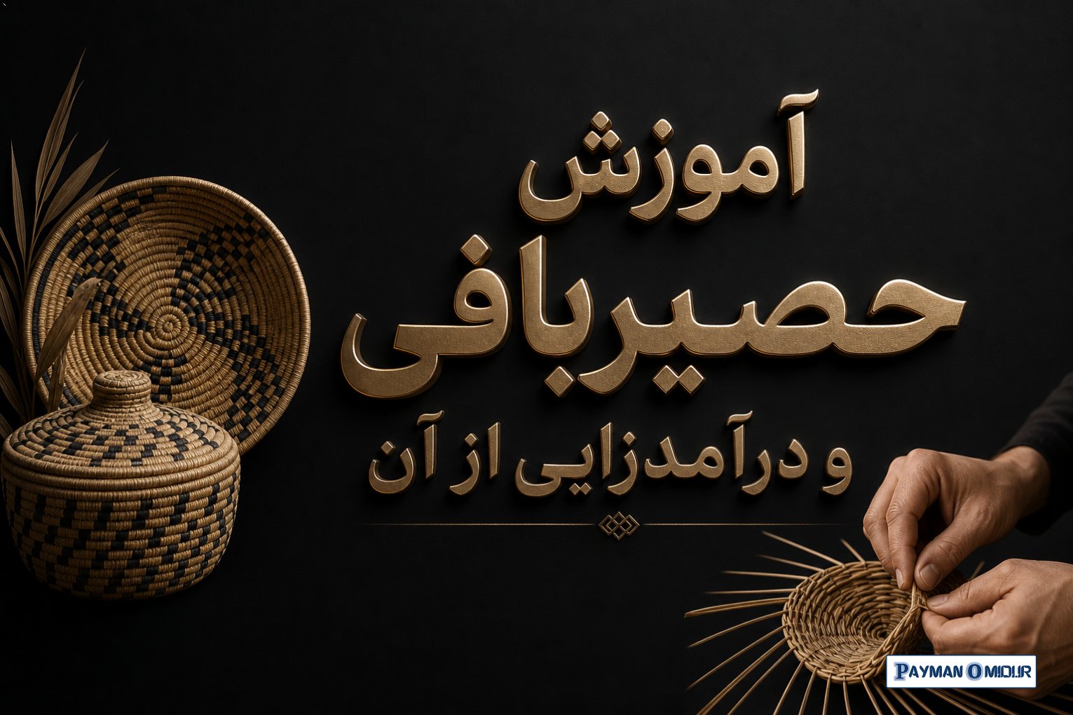 آموزش حصیربافی و درآمدزایی از آن