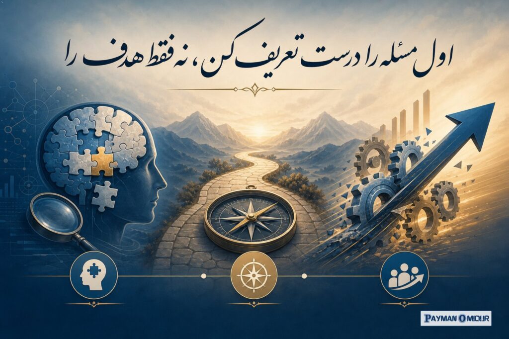 اول مسئله را درست تعریف کن، نه فقط هدف را یکی از جمله‌های خیلی مهم ریچارد روملت این است: “a diagnosis, a guiding policy,…