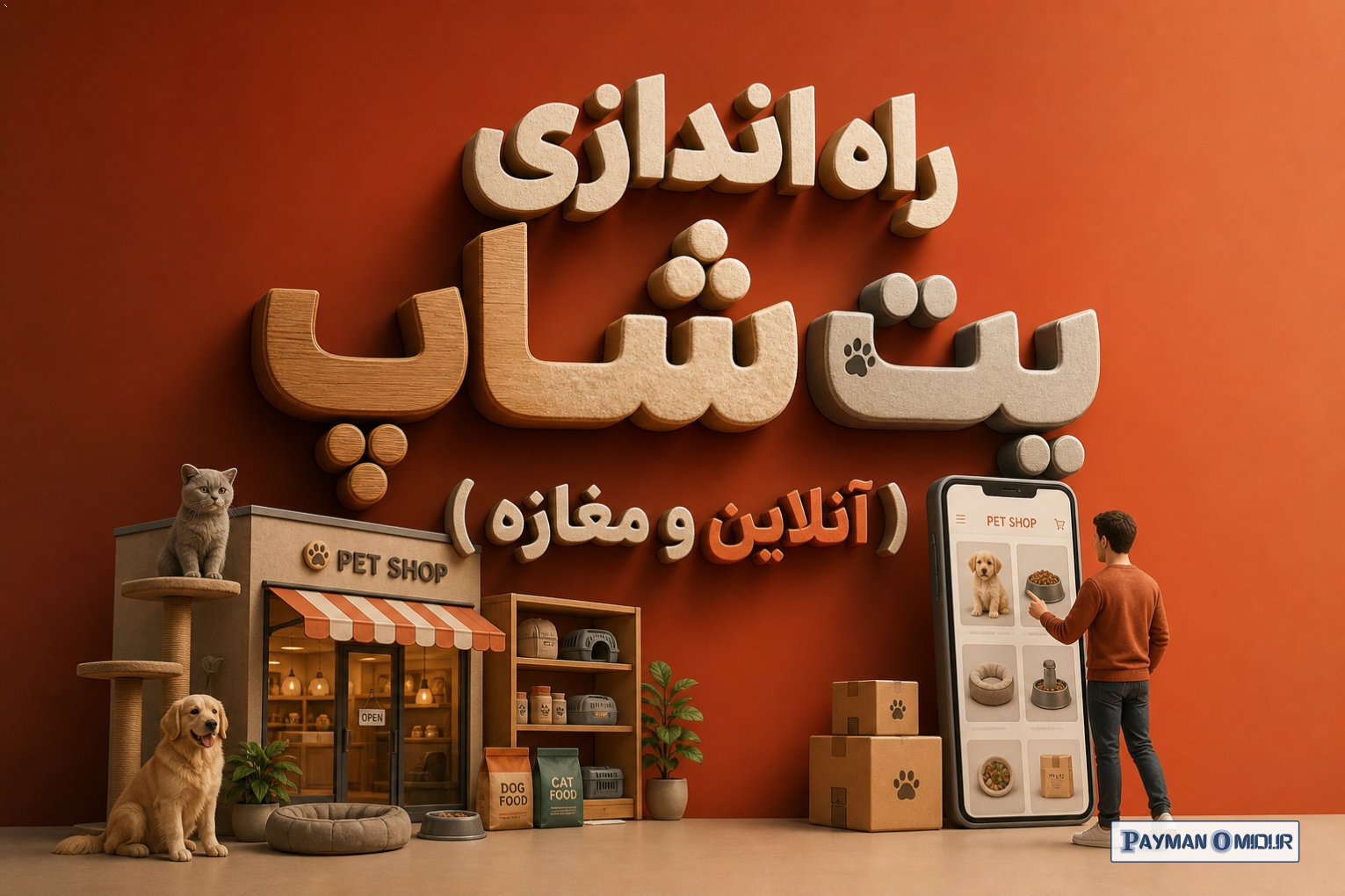 راه اندازی پت شاپ ( آنلاین و مغازه )
