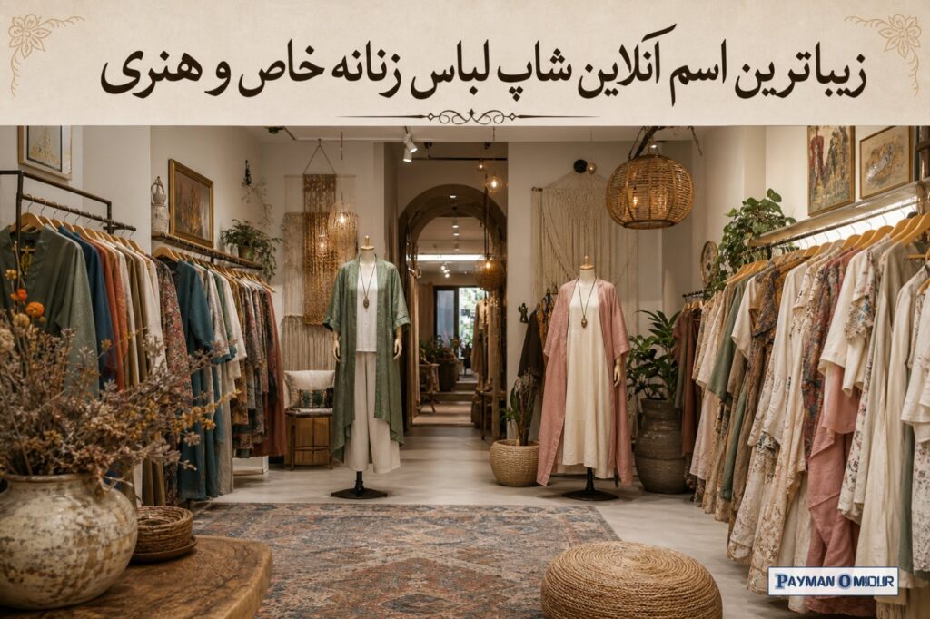 زیباترین اسم آنلاین شاپ لباس زنانه خاص و هنری بعضی برندها قرار نیست فقط لباس بفروشند؛ قرار است حس، فضا و هویت بفروشند. ا…