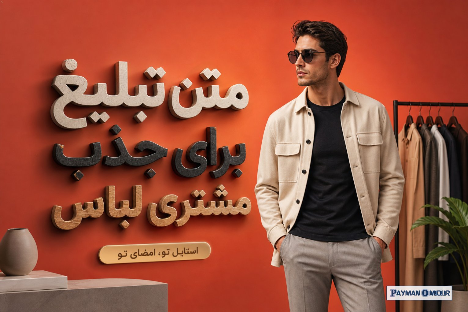 متن تبلیغ برای جذب مشتری لباس
