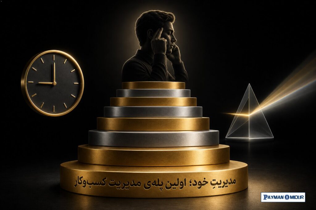 مدیریتِ خود؛ اولین پله‌ی مدیریت کسب‌وکار قبل از اینکه بتوانید یک آنلاین‌شاپ، یک کلینیک یا یک سازمان بزرگ را مدیریت کنید،…