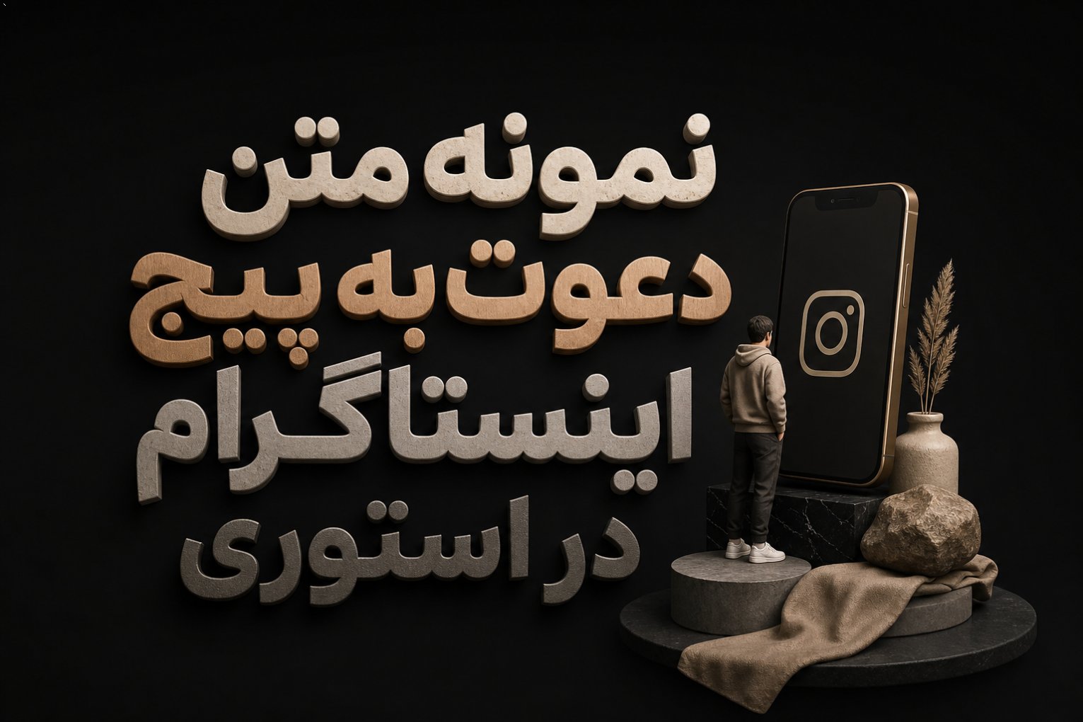 نمونه متن دعوت به پیج اینستاگرام در استوری