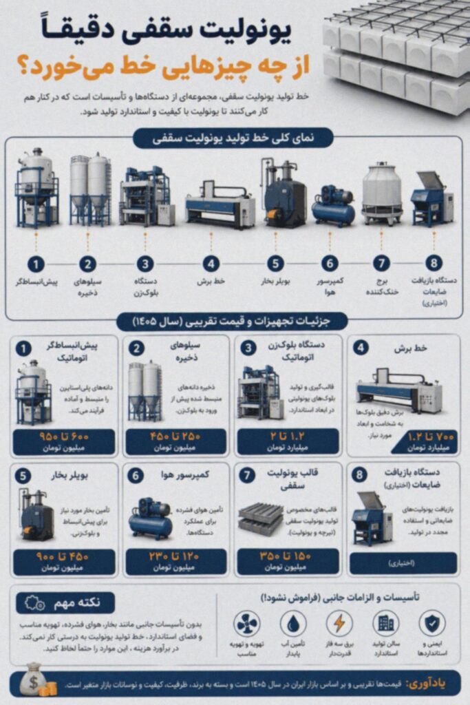 هزینه خط تولید یونولیت در سال 1405