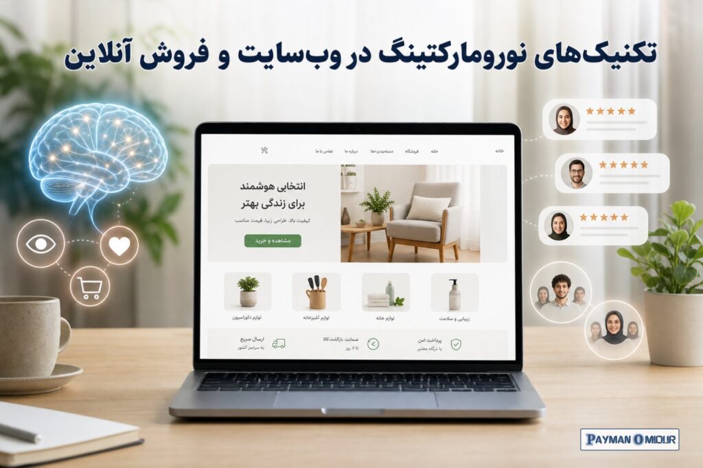 تکنیک‌های نورومارکتینگ در وب‌سایت و فروش آنلاین نورومارکتینگ فقط به آزمایشگاه و تجهیزات تخصصی محدود نمی‌شود. بسیاری از ا…