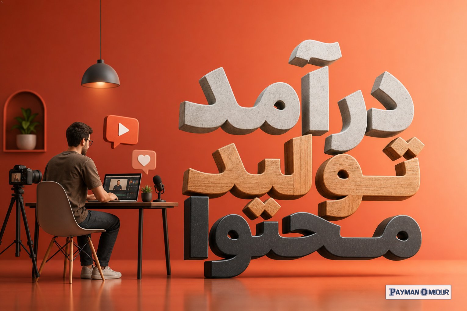 درآمد تولید محتوا