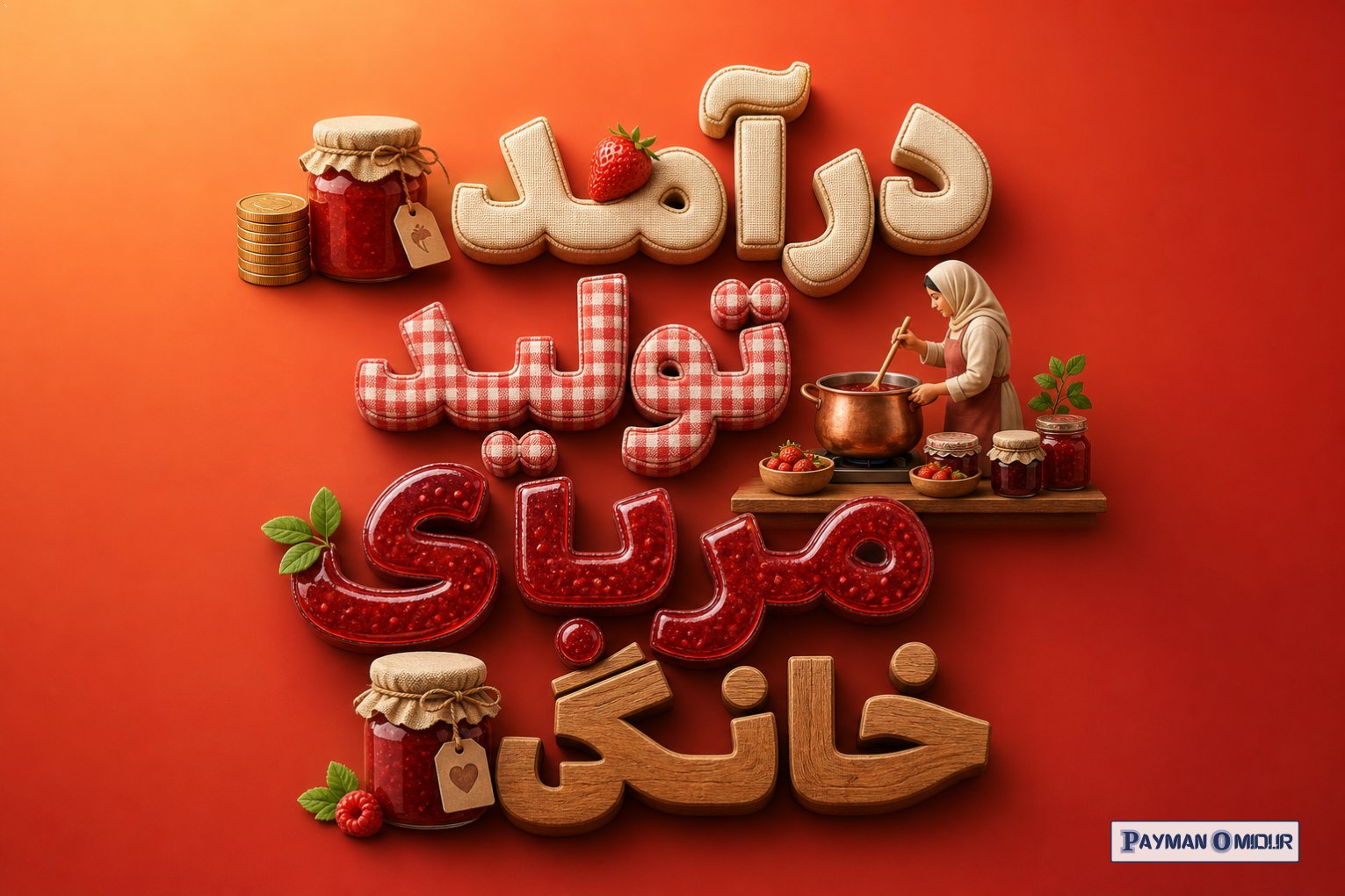 درآمد تولید مربای خانگی