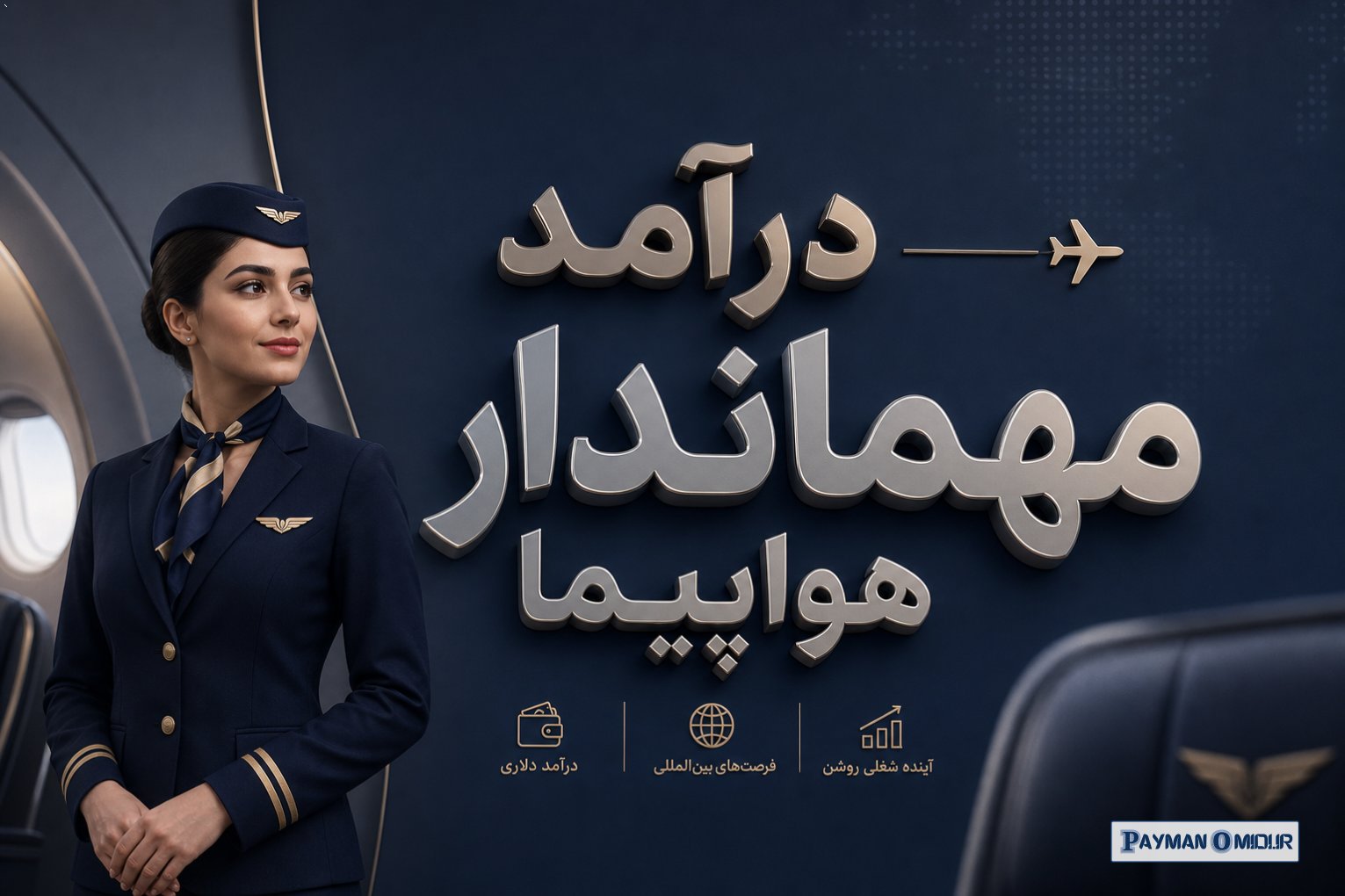 درآمد مهماندار هواپیما