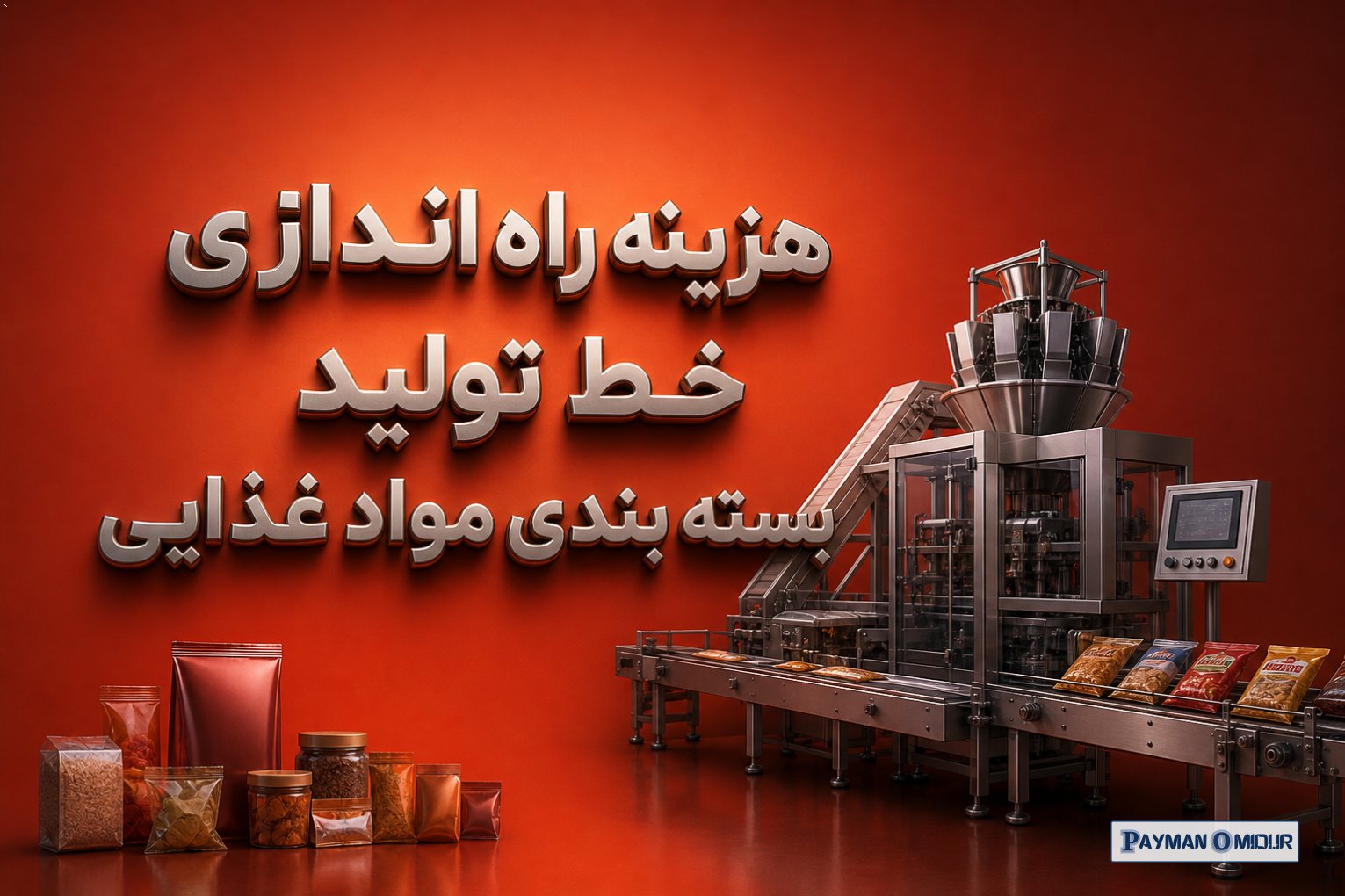 هزینه راه اندازی خط تولید بسته بندی مواد غذایی