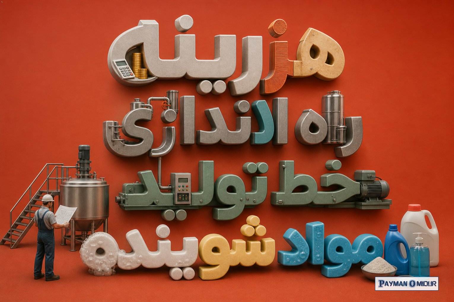 هزینه راه اندازی خط تولید مواد شوینده