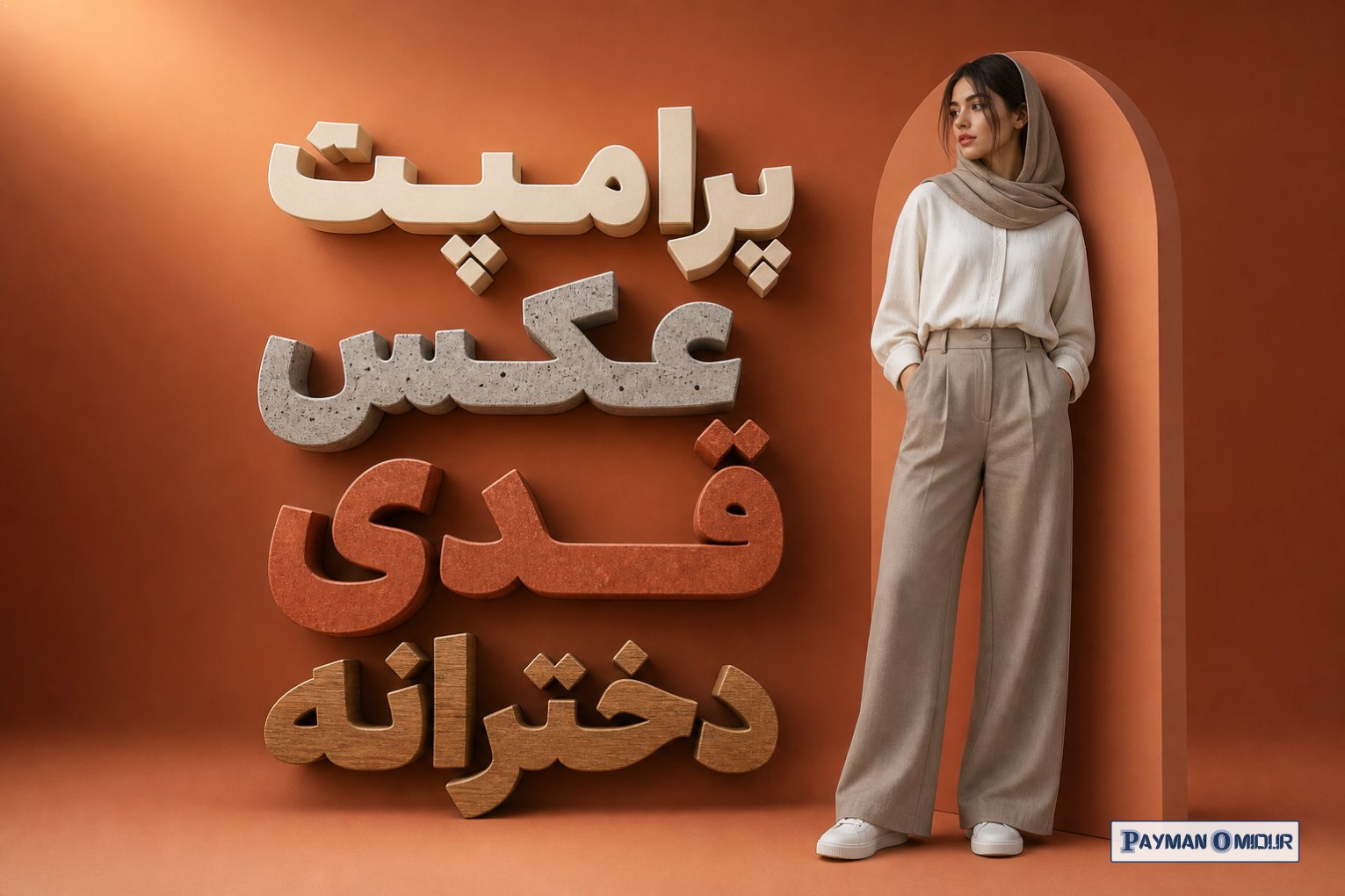 پرامپت عکس قدی دخترانه