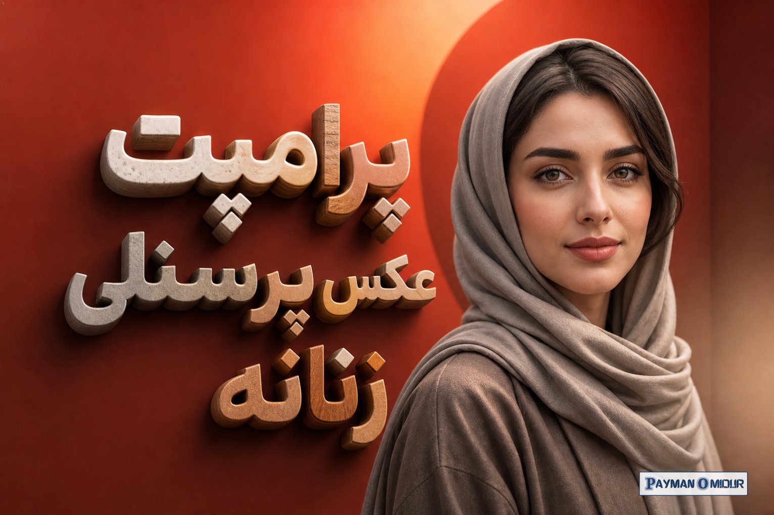 پرامپت عکس پرسنلی زنانه