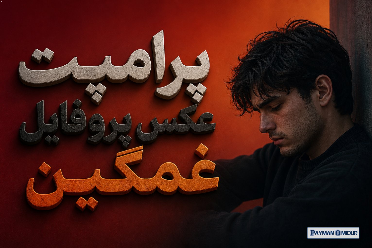 پرامپت عکس پروفایل غمگین