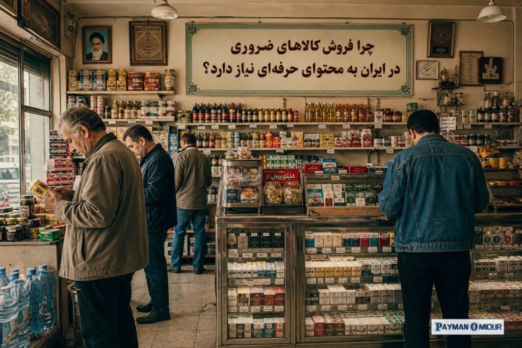 چرا فروش کالاهای ضروری در ایران به محتوای حرفه‌ای نیاز دارد؟ تورم و نوسان قیمت‌ها، رفتار خرید مشتریان را تغییر داده است.…