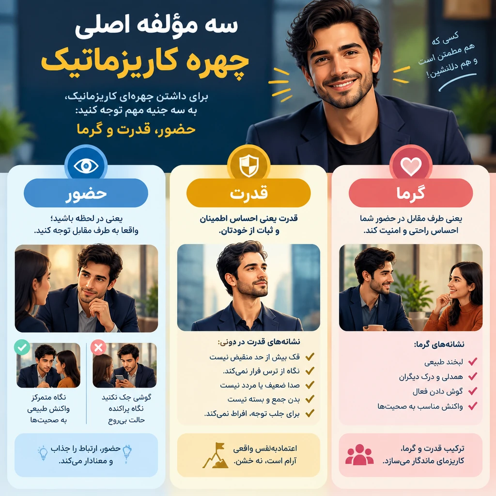 سه مؤلفه اصلی چهره کاریزماتیک