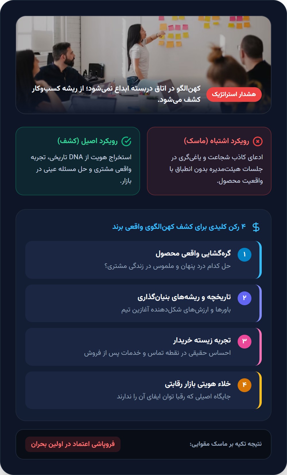 بزرگ ترین خطای مدیران: انتخاب کهن الگو پشت درهای بسته!