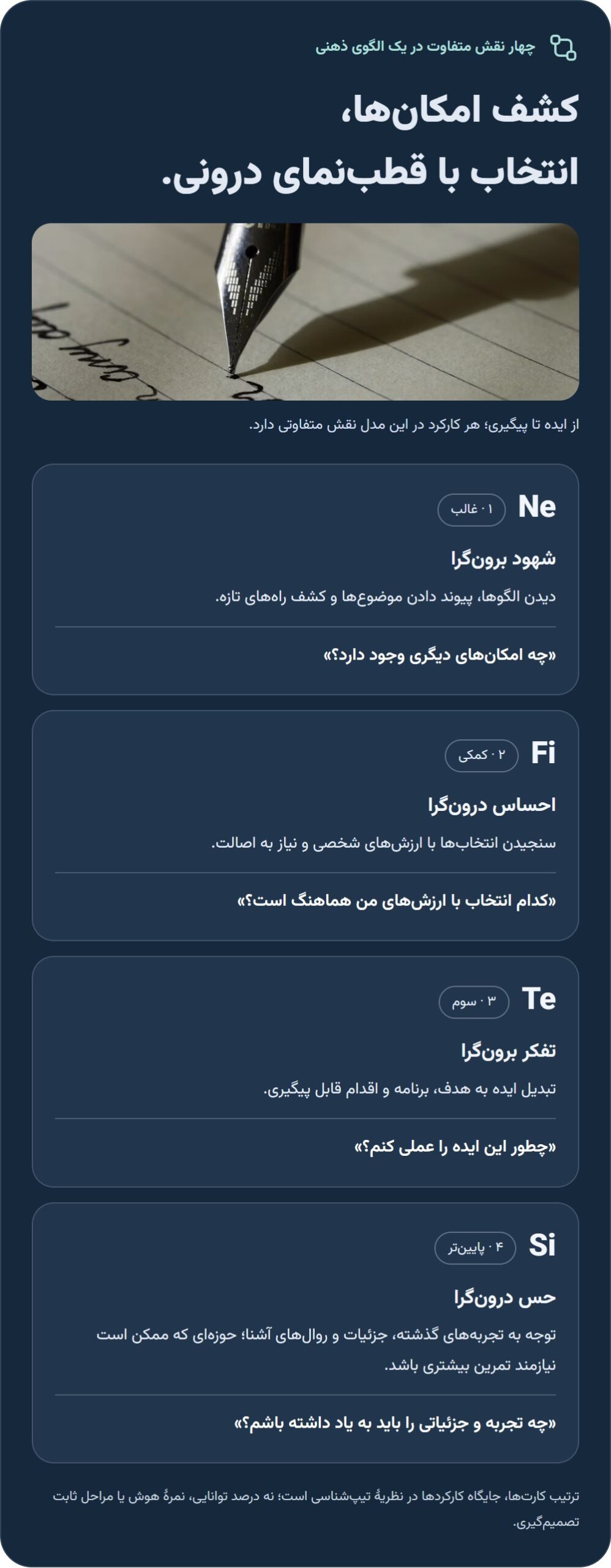کارکردهای شناختی ENFP